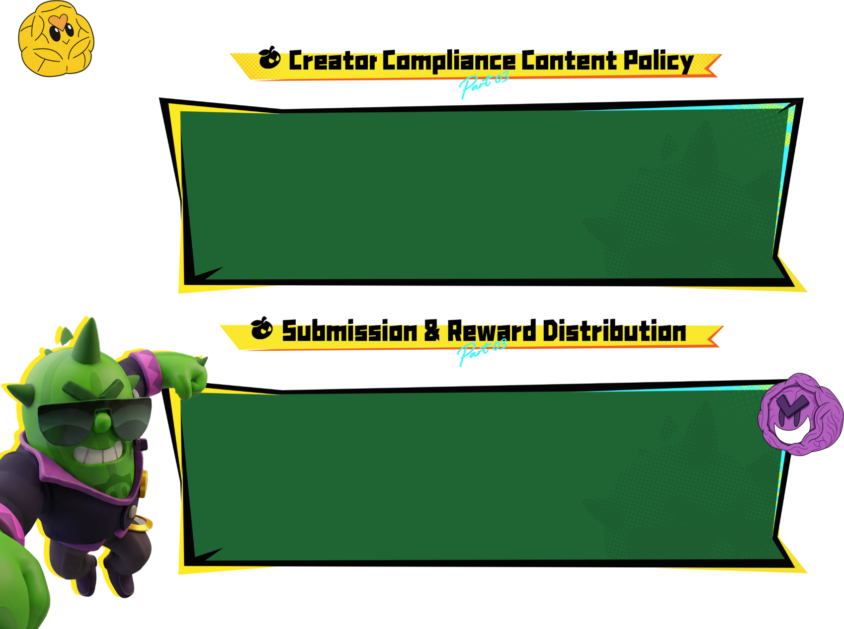 Creator compliance and content policy
