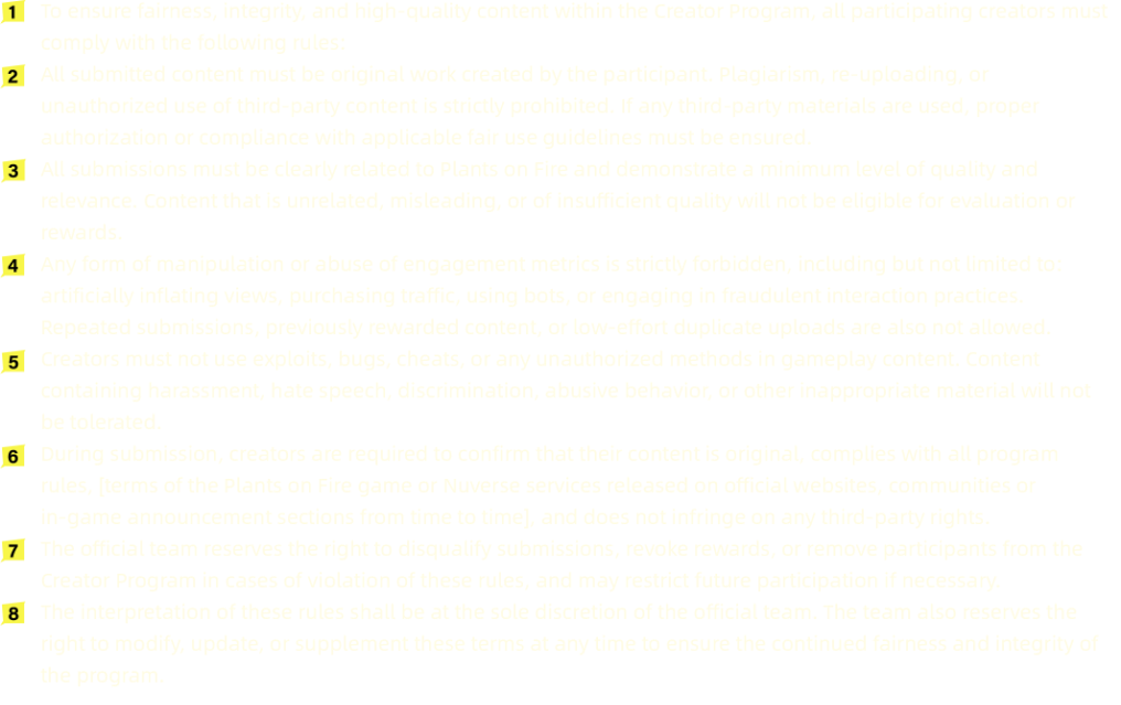 Creator compliance and content policy details